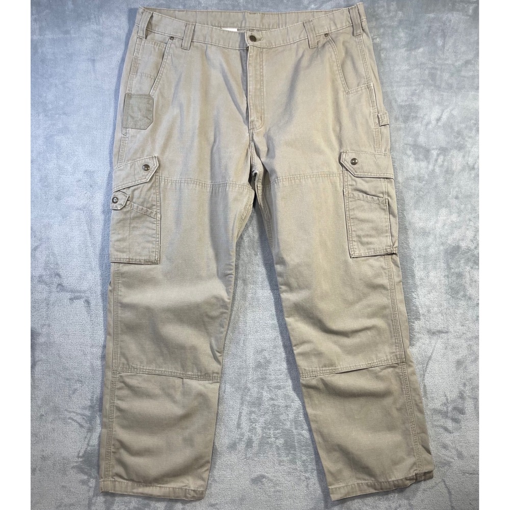 Carhartt Mens B342 DES Relaxed Fit Cargo Pants 42x32 Desert Ripstop Workwear